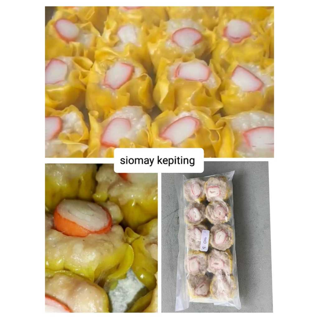

siomay topping kepiting - siomai crab - shomay topping crabstick , shomai somay snack camilan cemilan frozen food enak murah gurih lezat, frozenfood bergizi