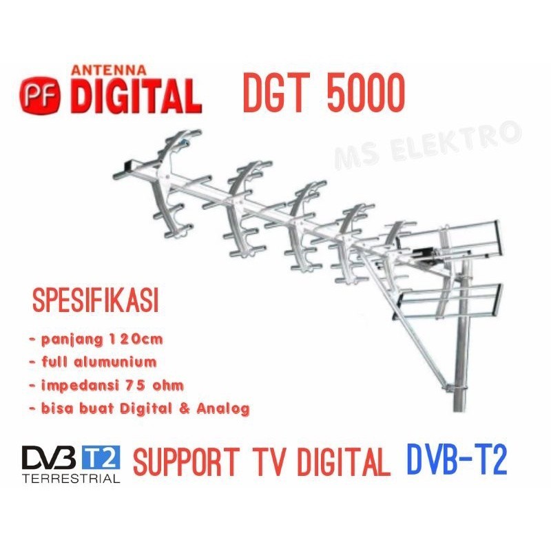 ANTENA DIGITAL ANTENA TV LUAR UHF PF DIGITAL DGT-5000
