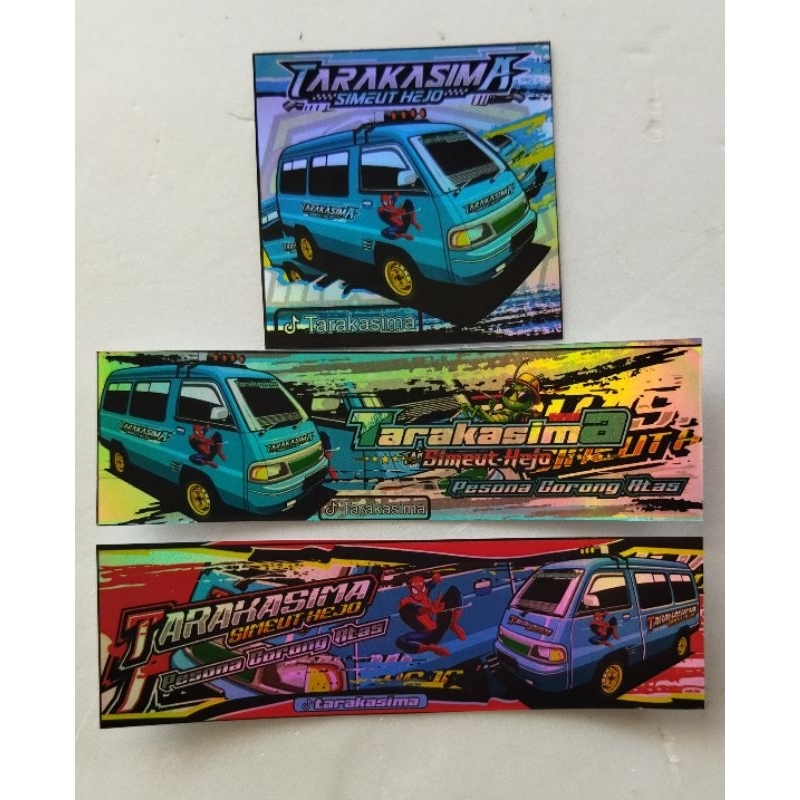 

stiker Tarakasima hologram isi 3 pcs