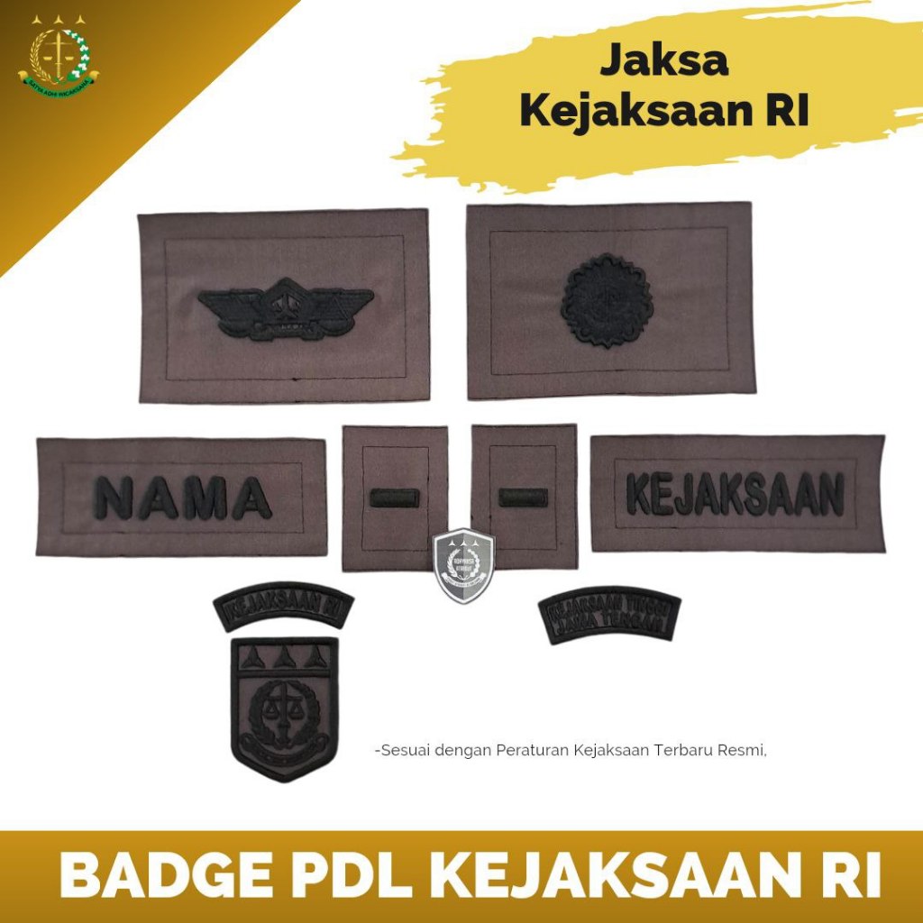 Badge PDL JAKSA KEJAKSAAN RI Terbaru