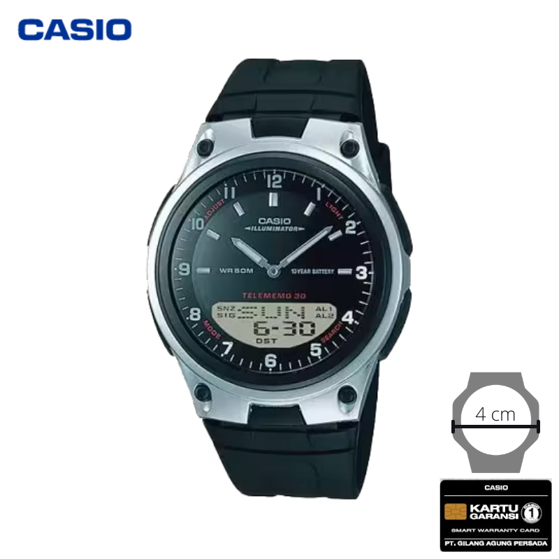 JAM TANGAN CASIO PRIA CASIO AW-80-1A / AW 80 1AV 1ADR CASIO ORIGINAL