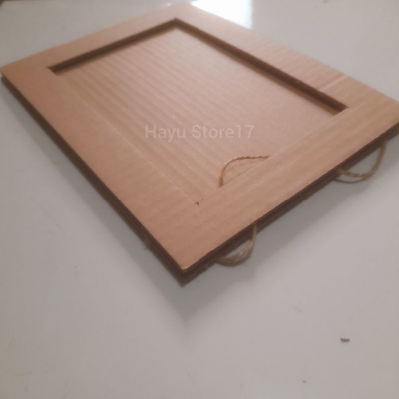 Bingkai foto dari kardus Bingkai foto polosan Bingkai foto untuk membuat prakarya