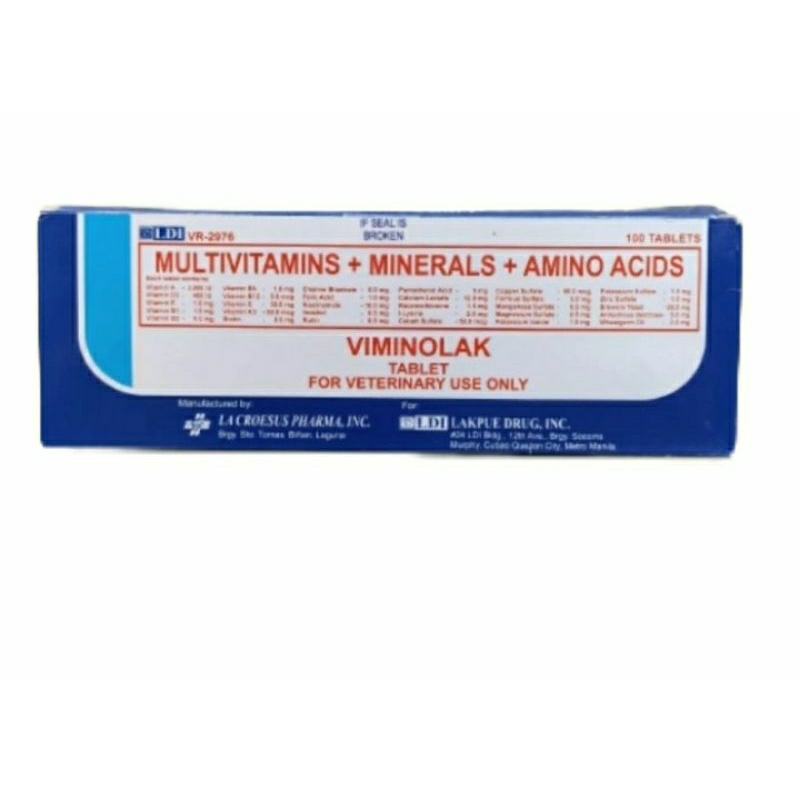 Viminolak Tablets Vitamin Ayam piliphins Original Impor