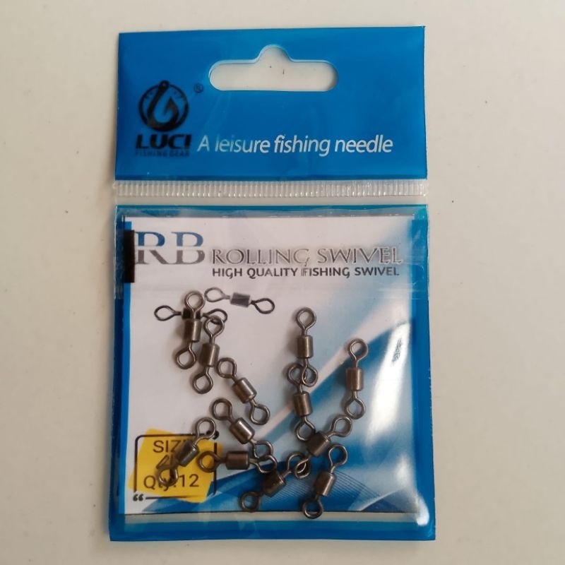 kili-kili Pancing Roling swivel Black Stainlees &kuat
