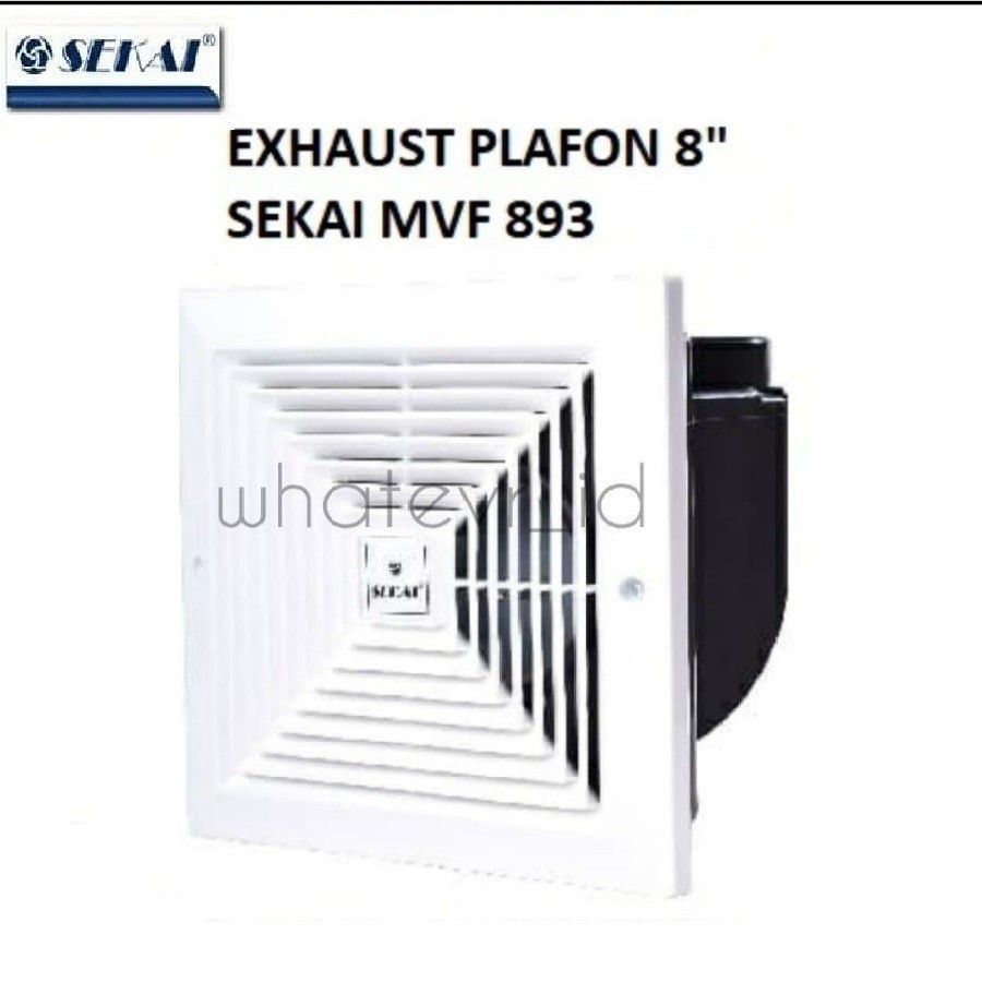 Sekai Exhaust Fan Plafon 8 inch MVF 893 Heksos Hexos 8inch