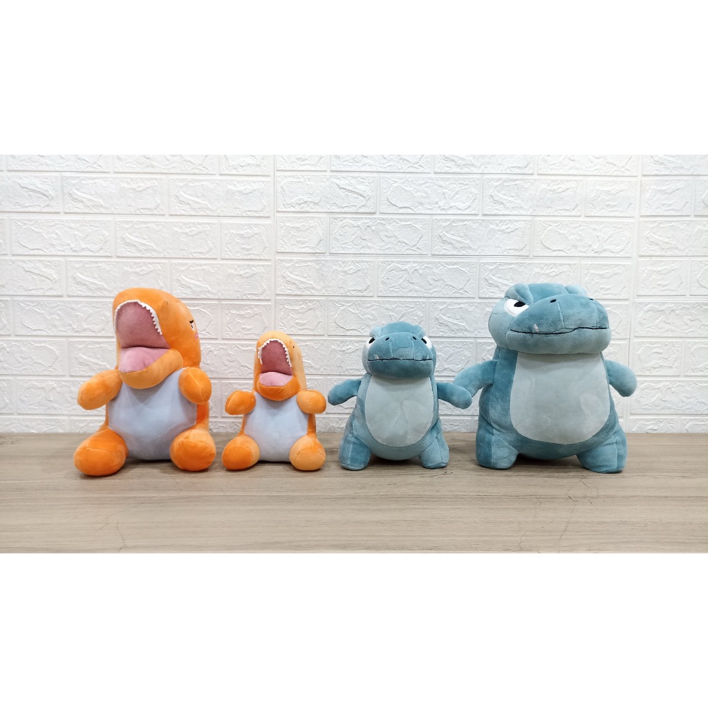 Boneka Dinosaurus Lucu - Boneka Dinosaurus Azul Biru & Rosa Orange