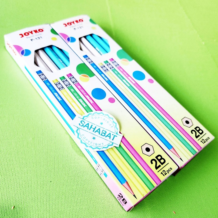 

BARANG ORIGINAL PENSIL 2B PENGHAPUS P121 1 PACK ISI 12 PCS UNTUK KOMPUTER WARNA PASTEL