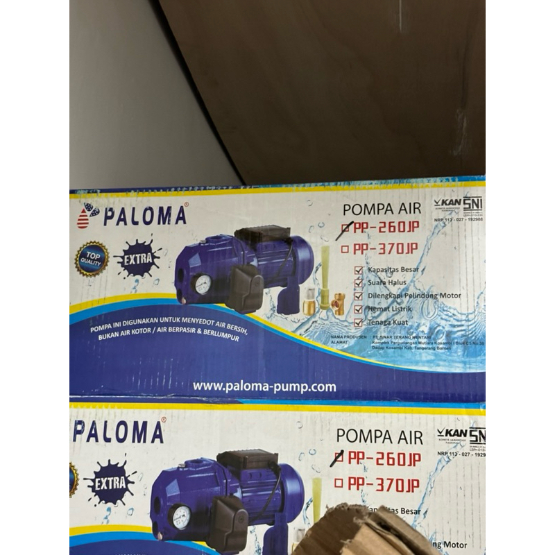 POMPA AIR PALOMA 260 JP POMPA AIR JET PUMP PALOMA 260JP PP 260 JP HARGA BELUM TERMASUK TABUNG