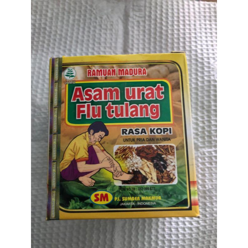 asam urat flu tulang rasa kopi