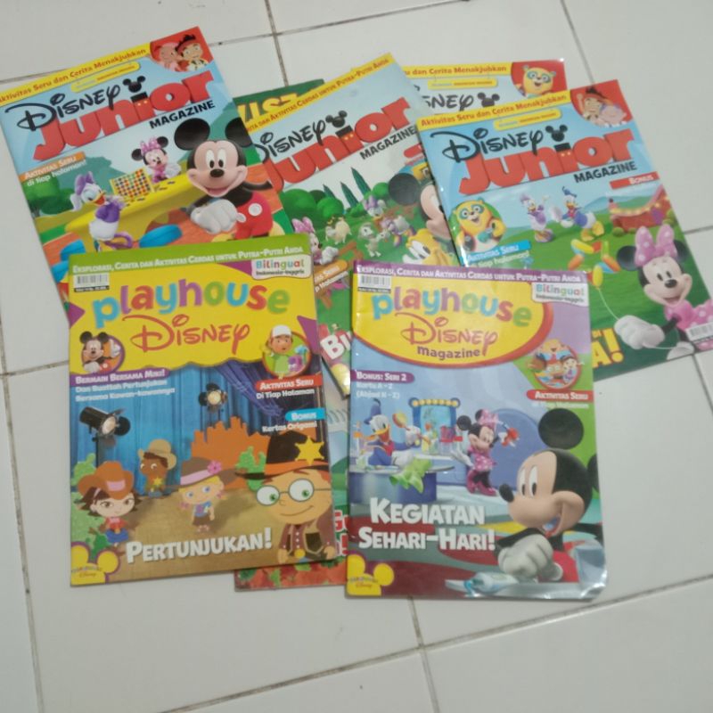 MAJALAH DISNEY JONIOR & PLAYHOUSE  Bilingual Magazine ( Pengiriman Random )