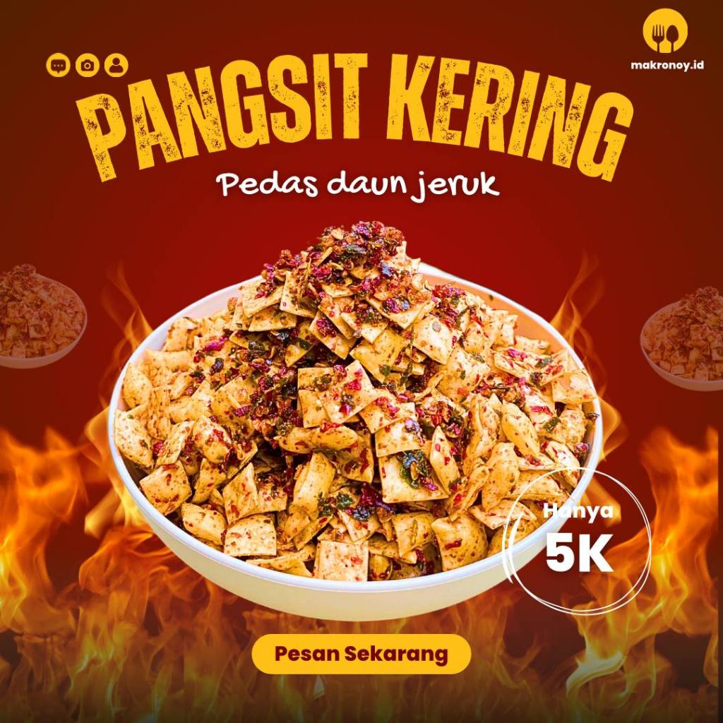 

Pangsit Kering Renyah Pangsit Cikruh Pedas Daun Jeruk Extra Pedas Cemilan Murah Enak