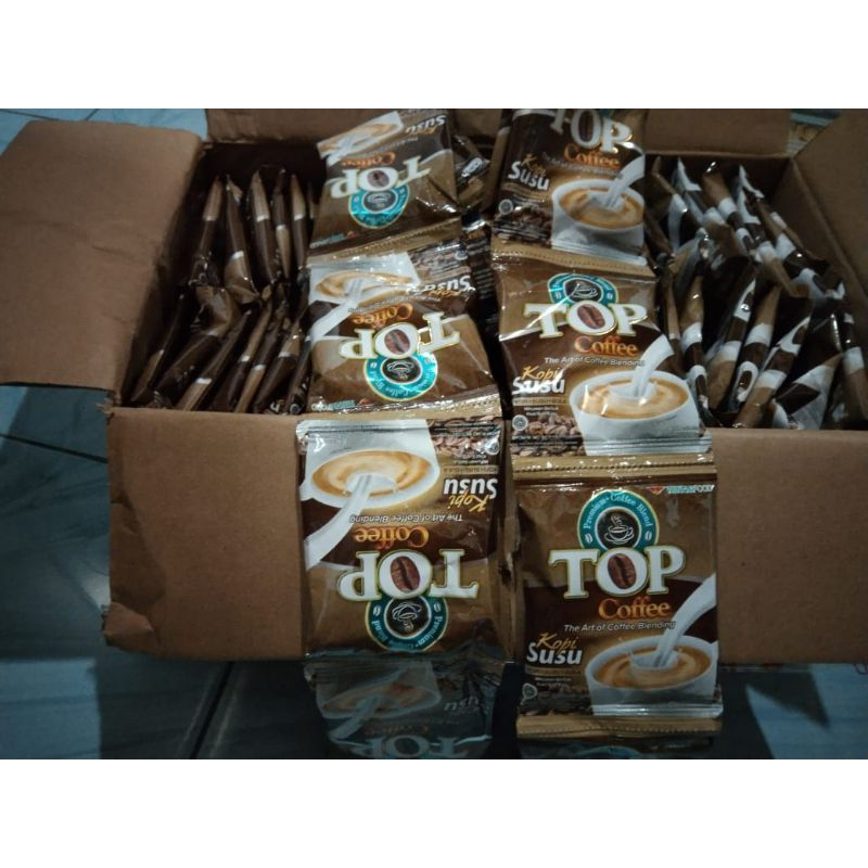 

Top coffe susu 31 gr 1 renteng 12 pcs