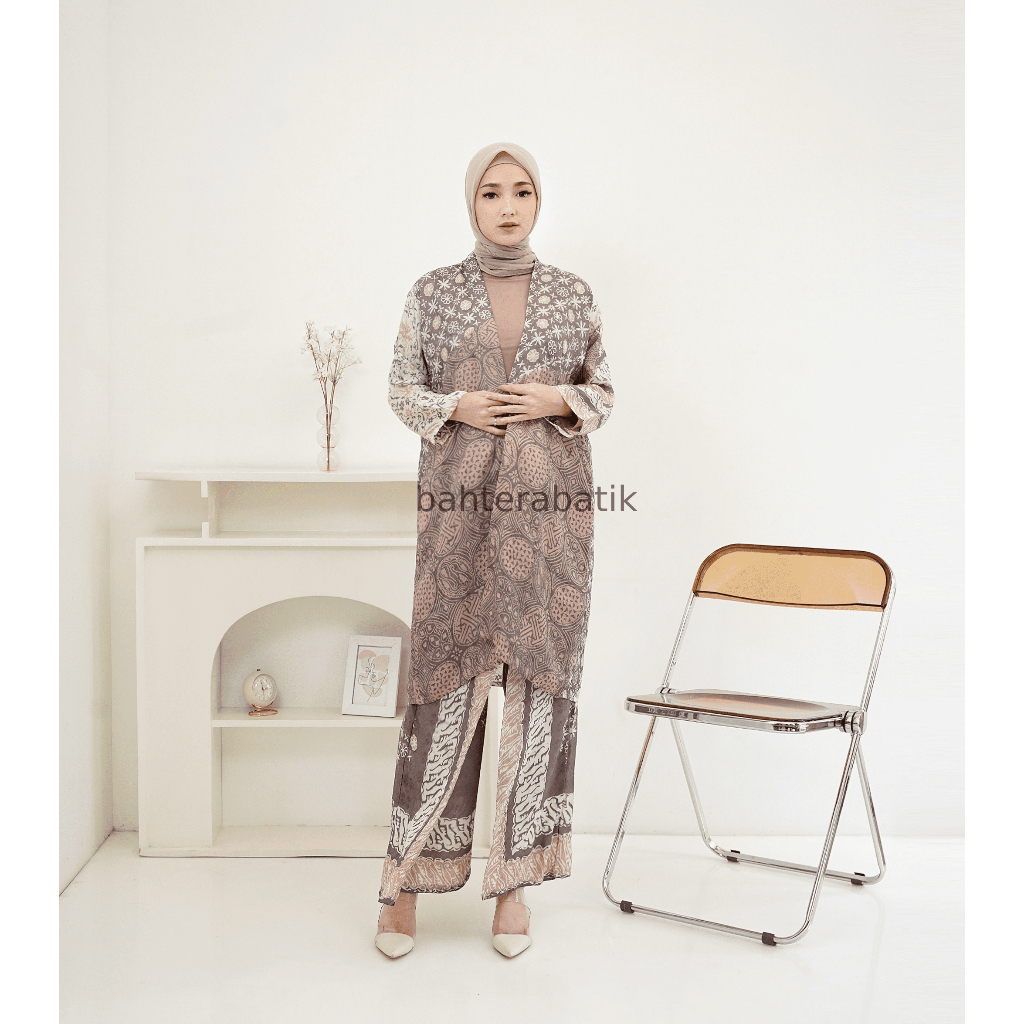 BAHTERA Batik - Set Batik Outer Viscose Pesta Kondangan Wanita Nabila