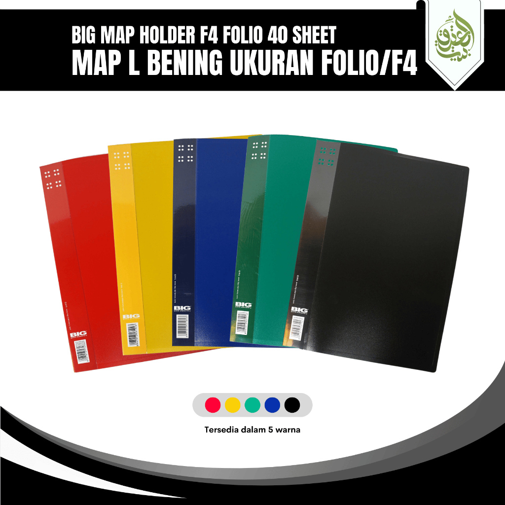 

BIG Map Holder L 8806 | Map Kertas Dokumen F4/ Folio Isi 40 Sheet [PCS]
