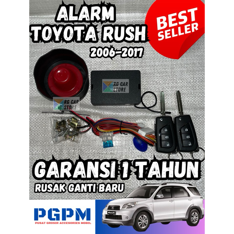 Alarm Mobil Toyota Rush Garansi 1 Tahun 6 Suara Berkualitas