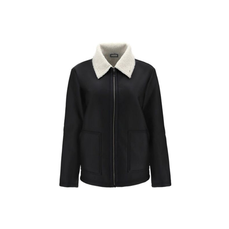 Freddy Faux Leather Jacket Winter Kulit Unisex Pria Wanita Original