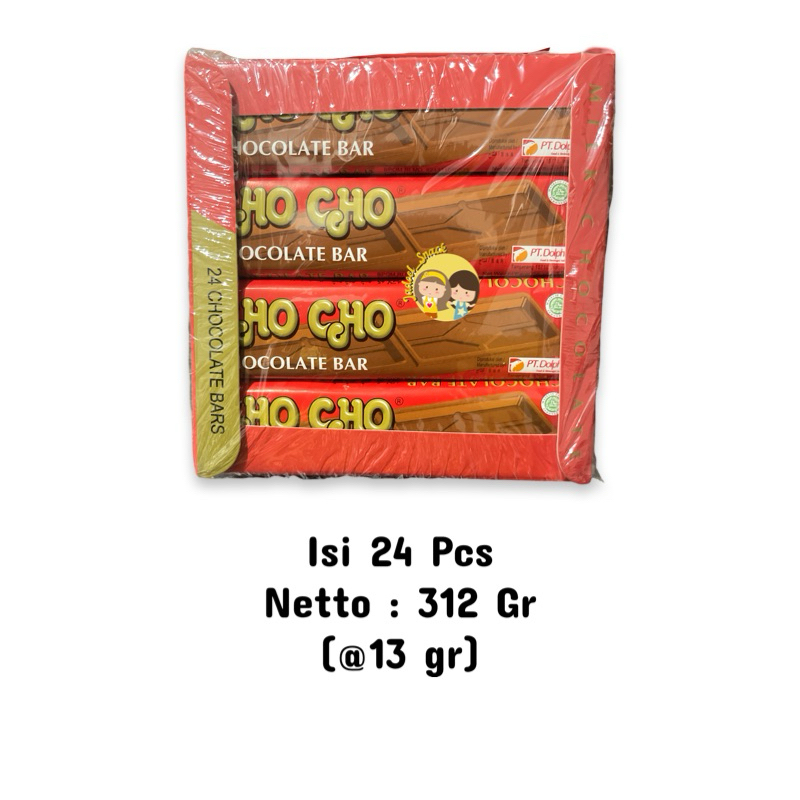 

GROSIR - Cokelat ChoCho Bar 24 X 13 Gr - Cho Cho bar Rasa Cokelat by Jadoel_Snack