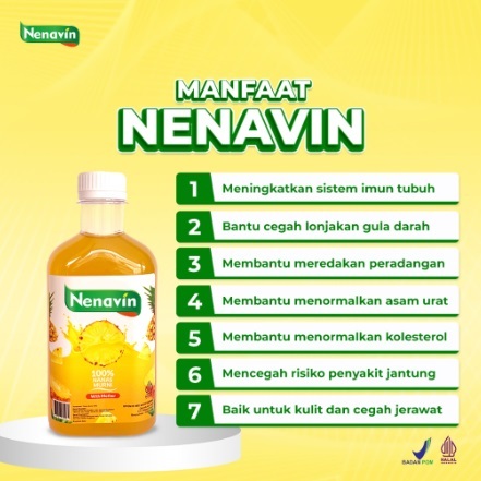 

NENAVIN - Cuka Nanas Organik Original isi 280 ml