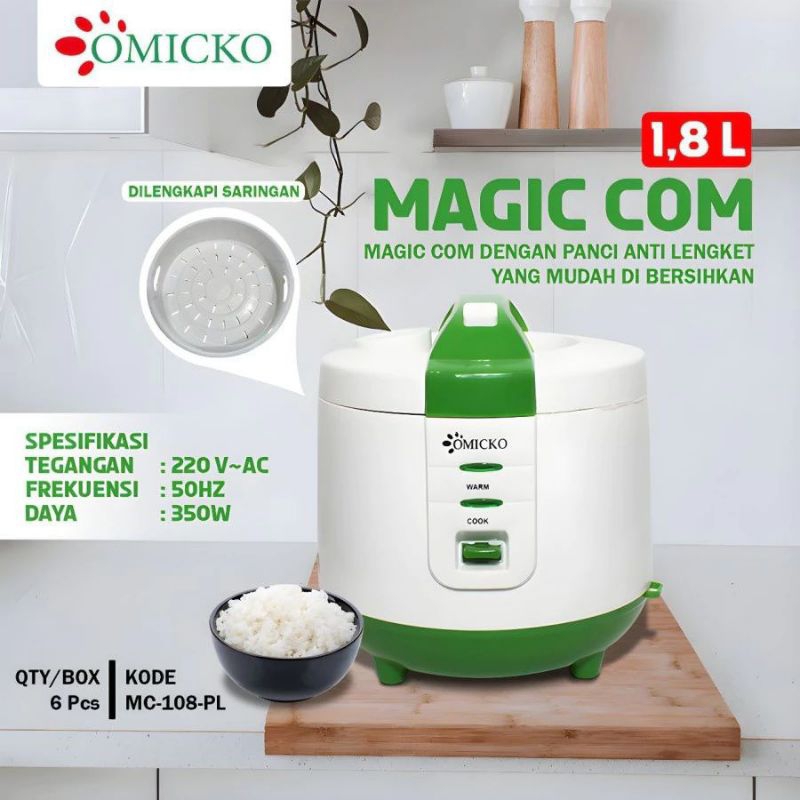 MAGIC COM OMICKO ATAU MAGIC COM TD 1.8 LITER