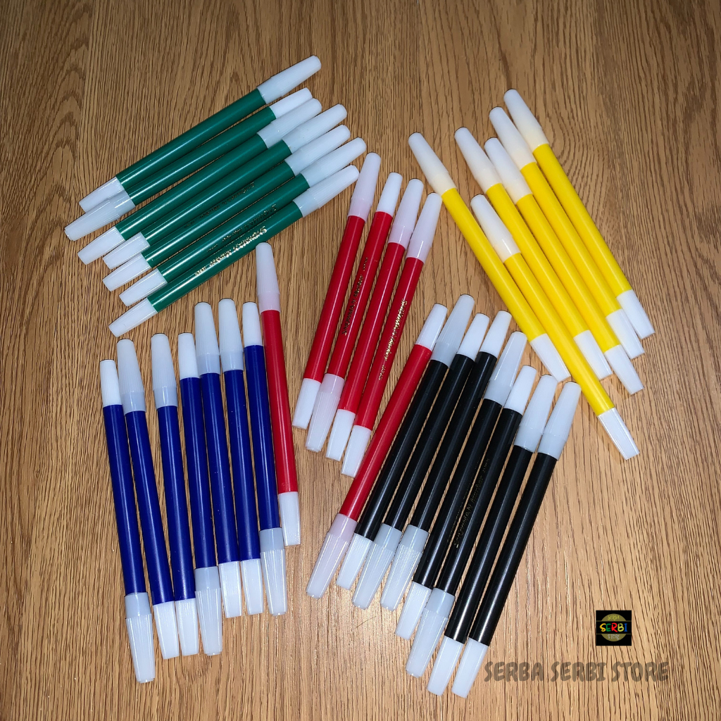 SPIDOL SNOWMAN 1 WARNA ECER MAUPUN LUSIN /SPIDOL PERMANEN/SPIDOL WARNA HITAM/KUNING/BIRU/MERAH/HIJAU