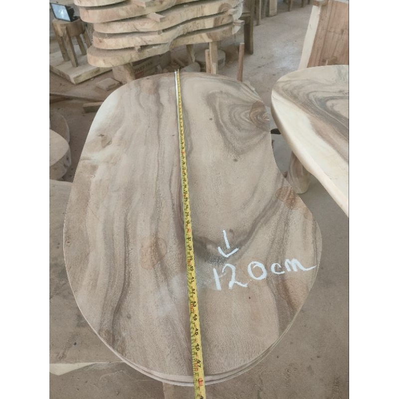 meja tamu trembesi, meja kopi trembesi utuh tanpa sambung