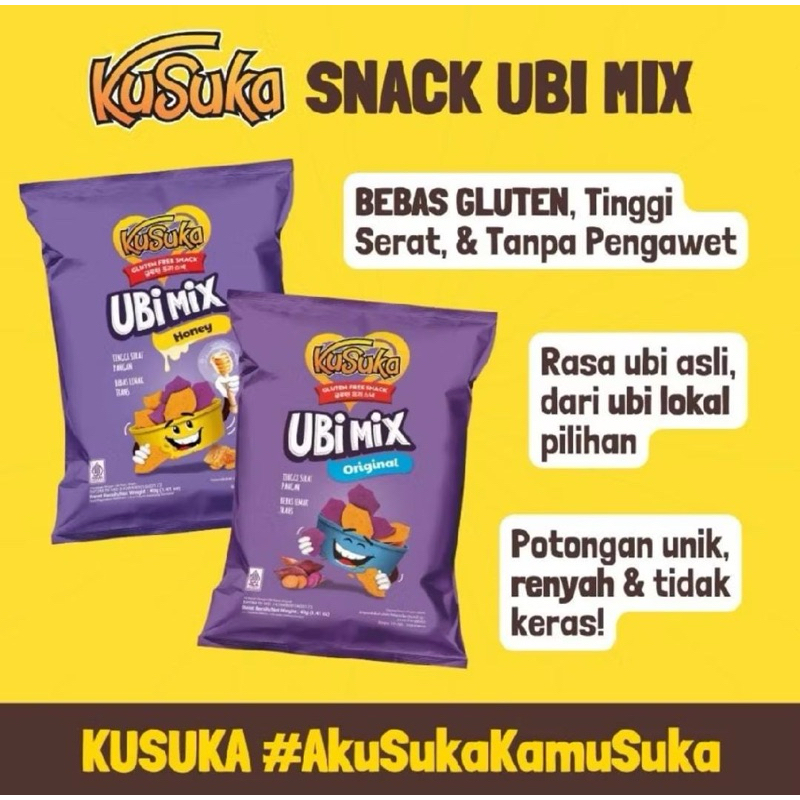 

Kusuka Ubi Mix Gluten Free Snack 40gr