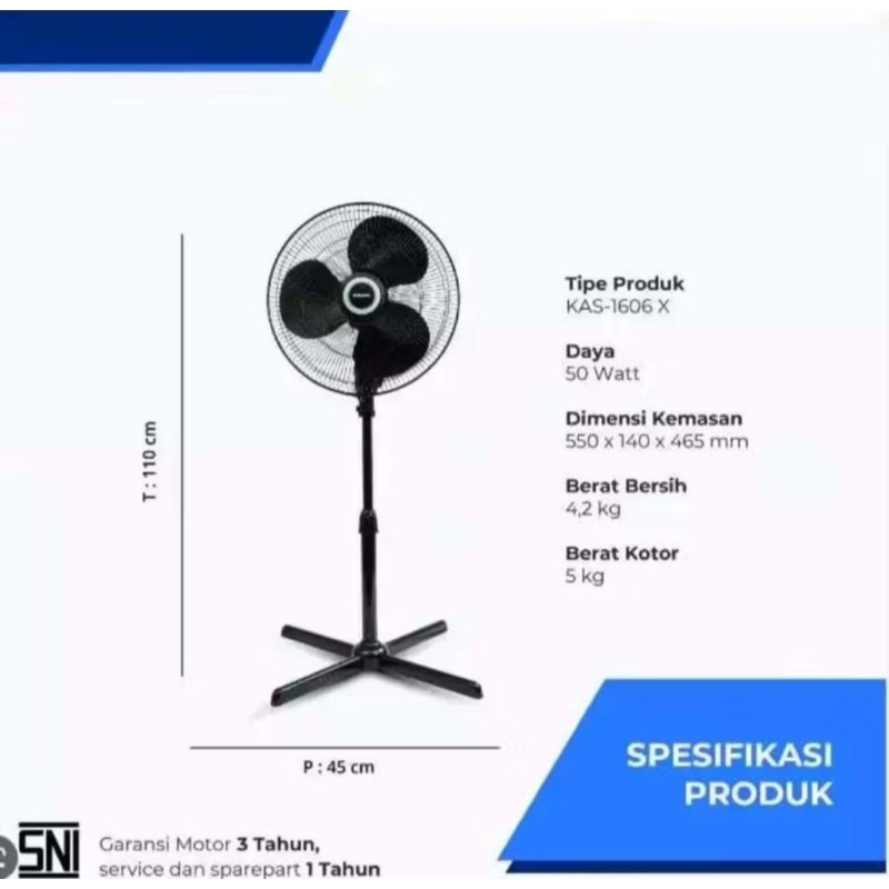 kipas angin miyako kas1606x