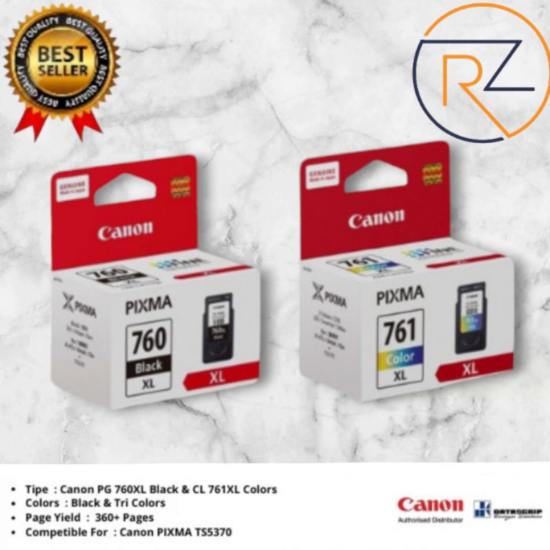 Tinta Canon 760XL 761XL ORIGINAL 100%