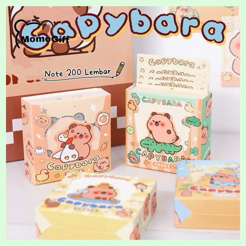 

Memo Pad Notepad Lucu Kartun Kapibara Isi 200 Lembar MP15