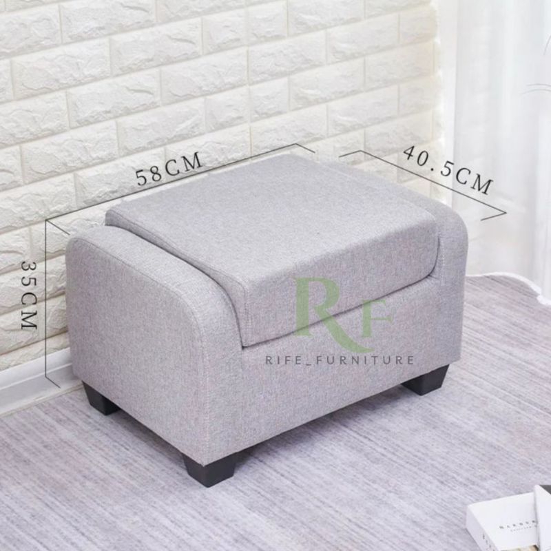 Rife - Sofa Puff Stool Bench / Kursi Puff Kotak jumbo / Sofa Cafe Kekinian