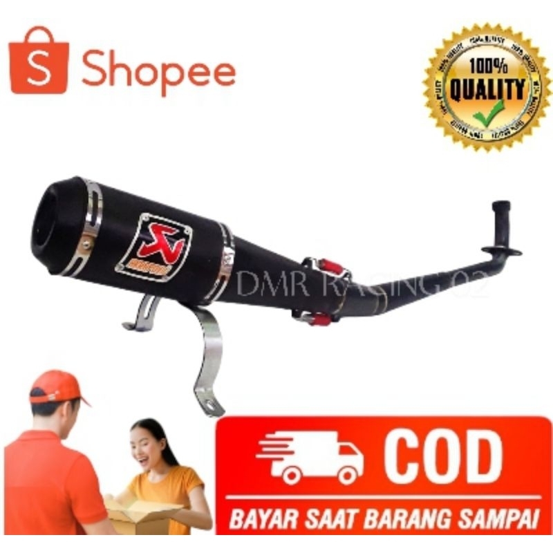 Knalpot Racing Akrapovic Supra x Jupiter z Karisma Revo Absolute Blade Astrea Grand