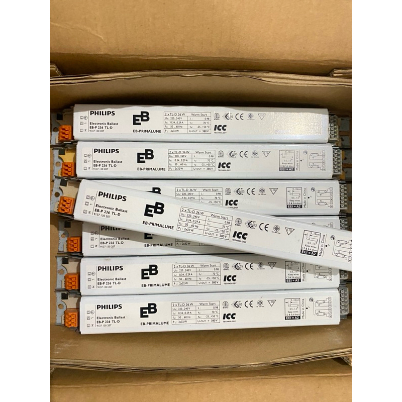 Ballast electronic/ballast elektronik EBP 2x36W Philips/trafo elektronik