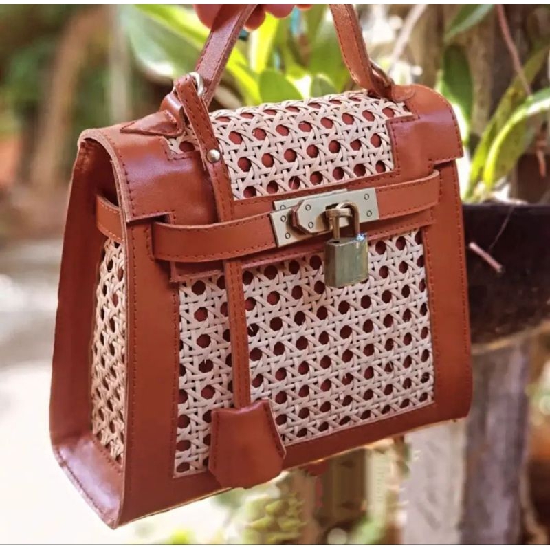 Tas rattan handmade premium tas rotan bali premium