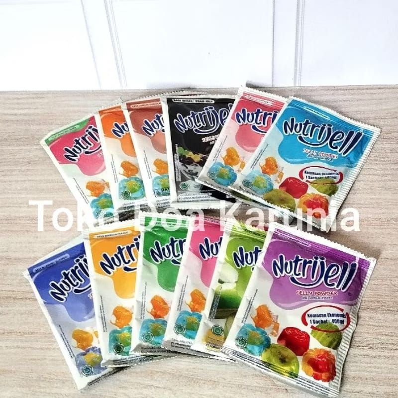 

Nutrijell Sachet Rasa Buah/Plain 10gr | Nutrijell Coklat 20gr