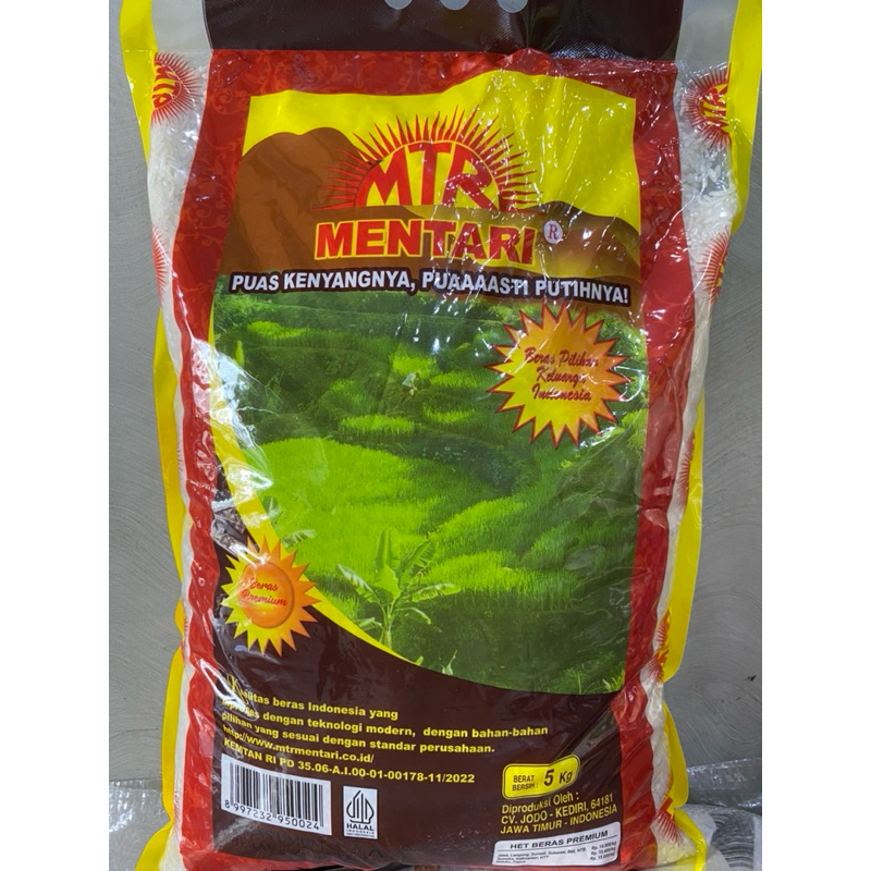 

BERAS PREMIUM MENTARI 5KG