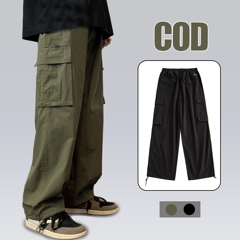 Overall Longgar Gaya Korea 2024 Celana Longgar Ukuran Besar Kualitas Tinggi Celana Olahraga Longgar 