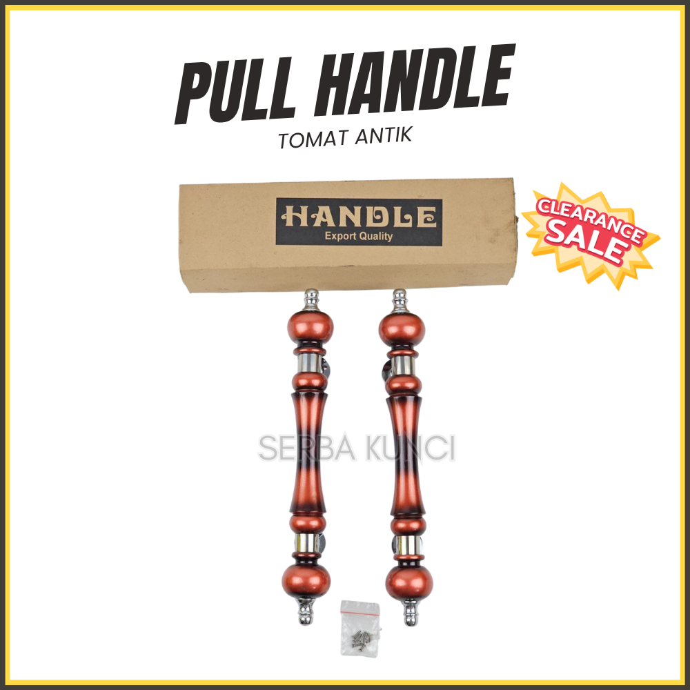 (36cm) Pull Handle Tomat Antik Handel Pintu Satu Set Untuk Kamar Pintu Rumah Gagang Tarikan Pegangan