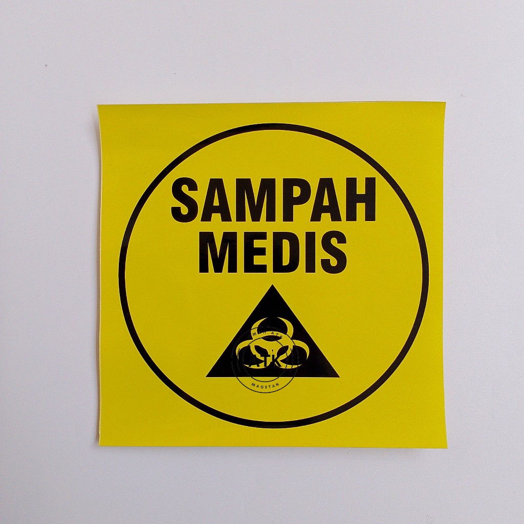 

Stiker Sampah Medis - Sampah K3 - Label Limbah K3