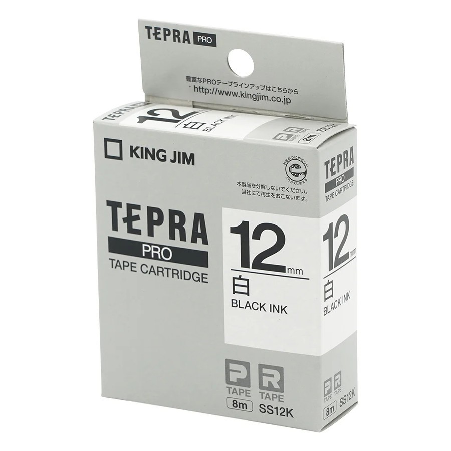 

(Khusus BATAM) King Jim SS12K Tepra PRO Label Printer Tape-Cartridge 12mm, White