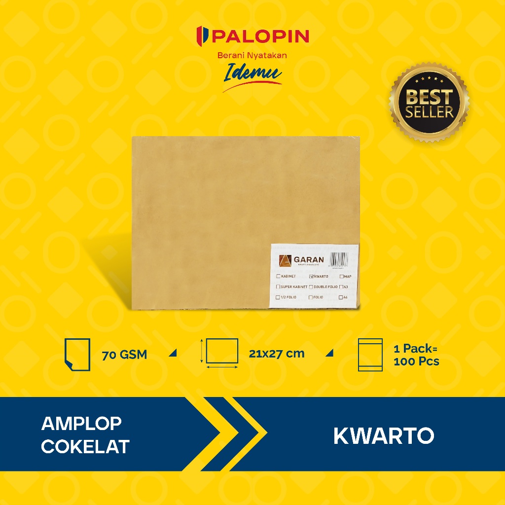 

Amplop Coklat Garan Kwarto