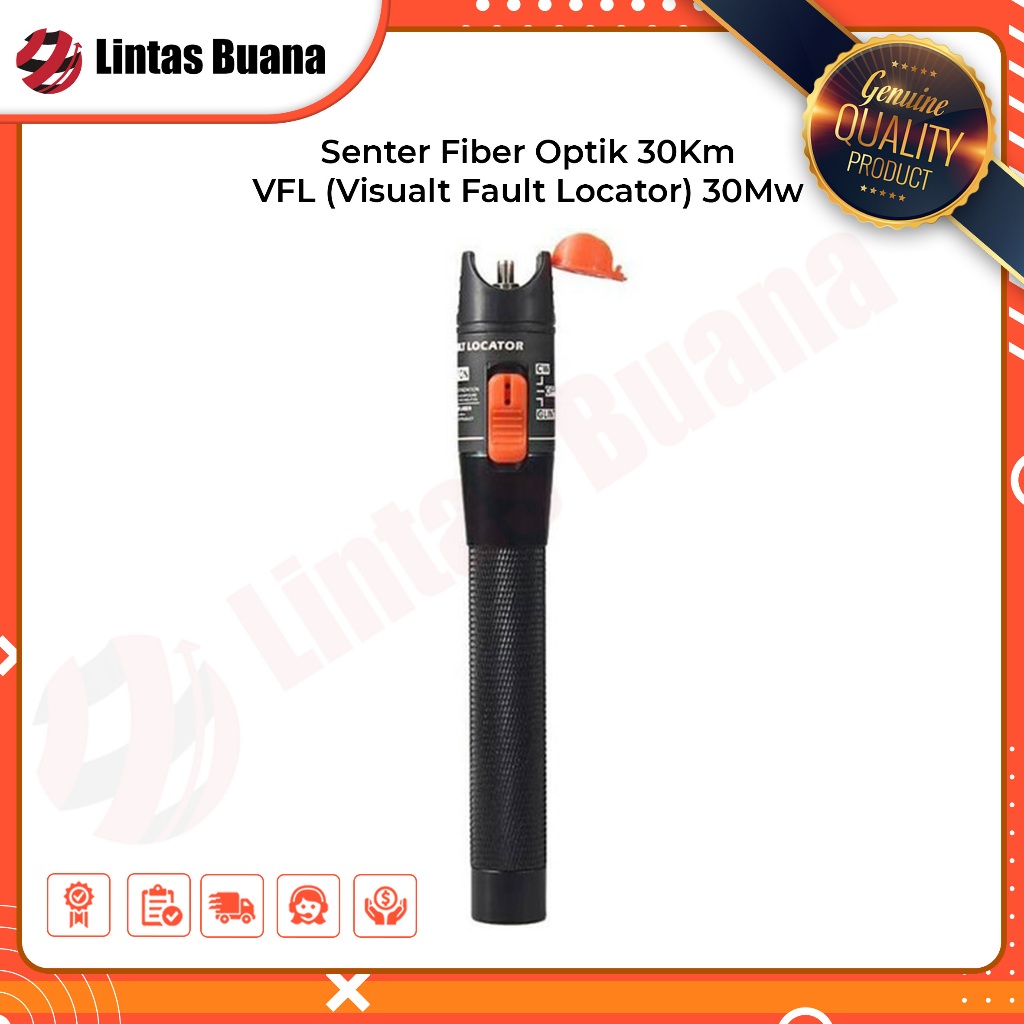 VFL Visualt Fault Locator 30Mw Senter Fiber Optik 30Km