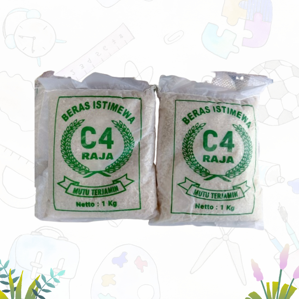 

BERAS PREMIUM C4 HIJAU 1kg (sablon)