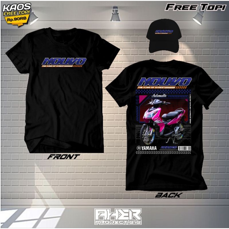 KAOS MOTOR NOUVO FREE TOPI || KAOS NOUVO || KAOS || KUALITAS PREMIUM