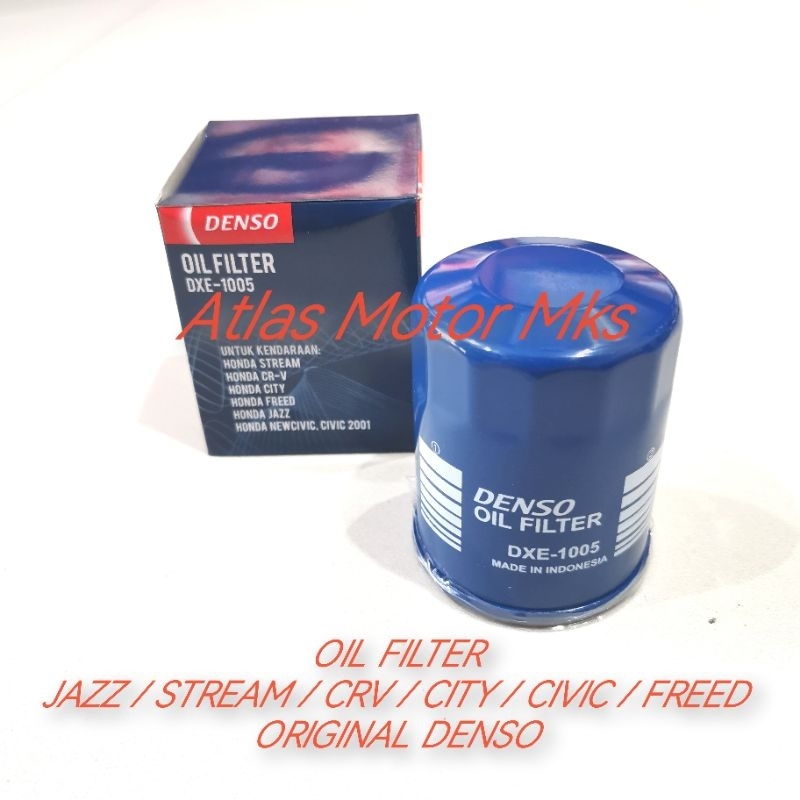 [1PC][DENSO] OIL FILTER OLI ALL HONDA JAZZ / CITY / CIVIC / MOBILIO / BRIO / BRV / HRV / ACCORD / OD