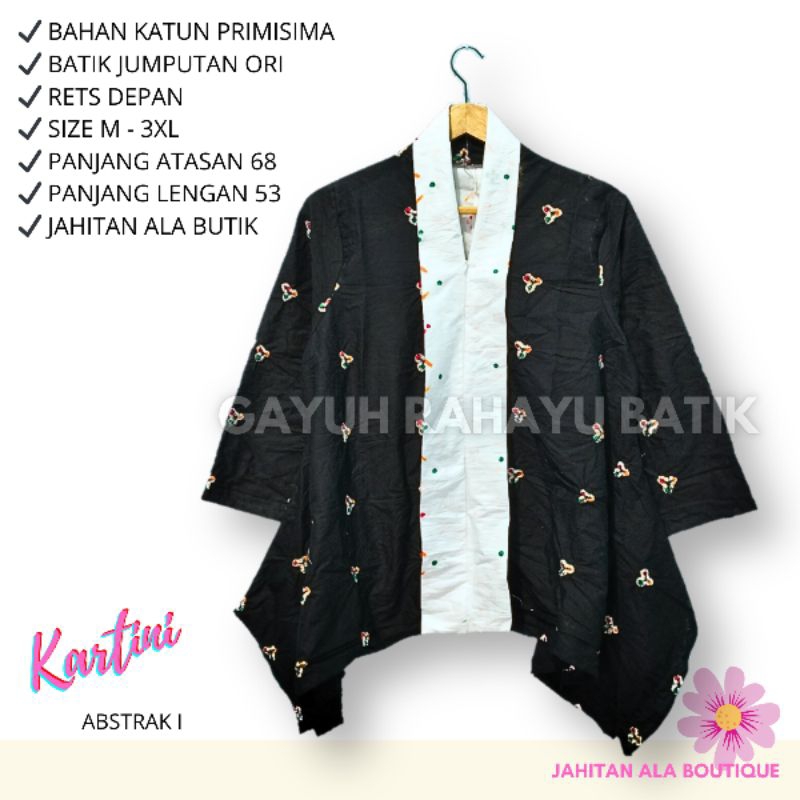 Kartini Jumputan Tubruk - Atasan Blouse Batik Model Kartini Cap Jumputan
