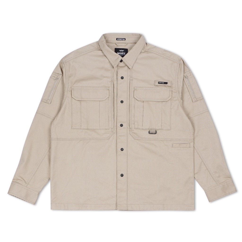 Jaket MGEE Original - Jaket Outdoor Stand Collar Jackshirt Original MGEE Jazper CKPL 001 Khaky