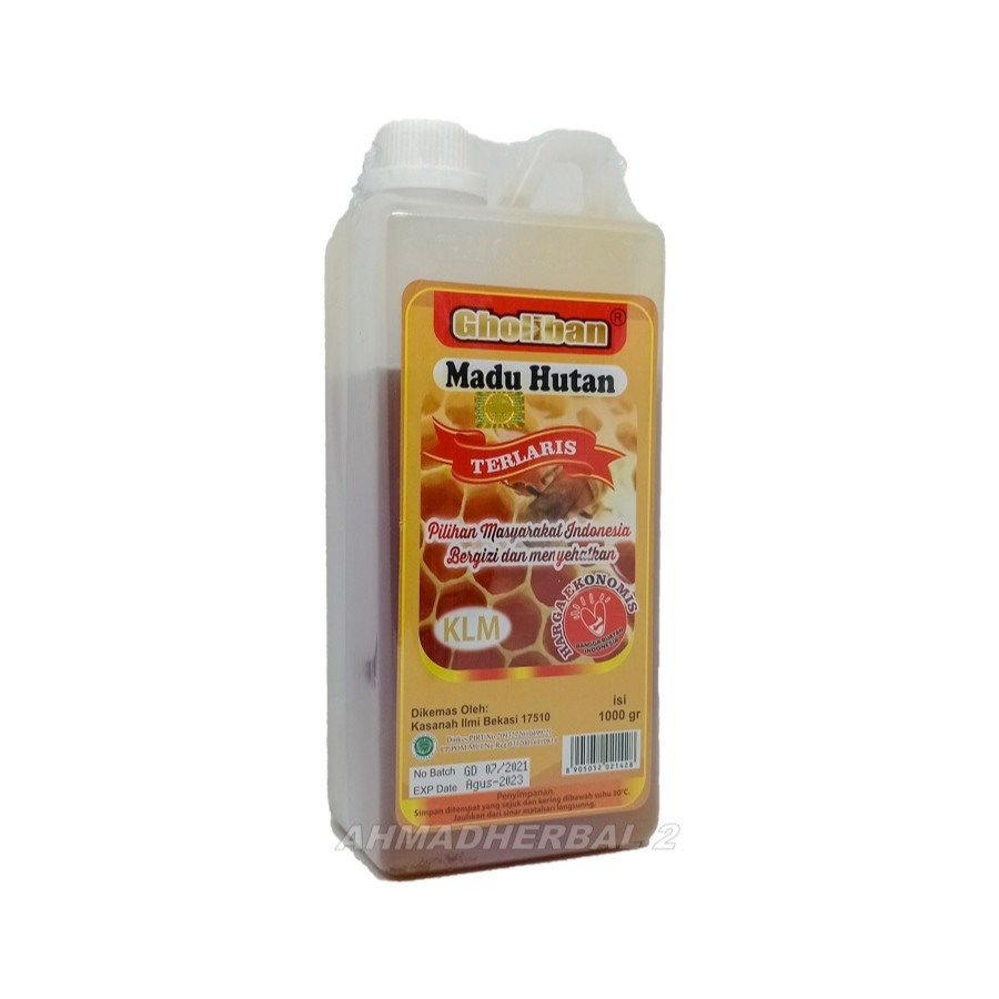 

Madu KLM Gholiban 1 kg / 1kg Asli Botol Timbul Tulisan Gholiban
