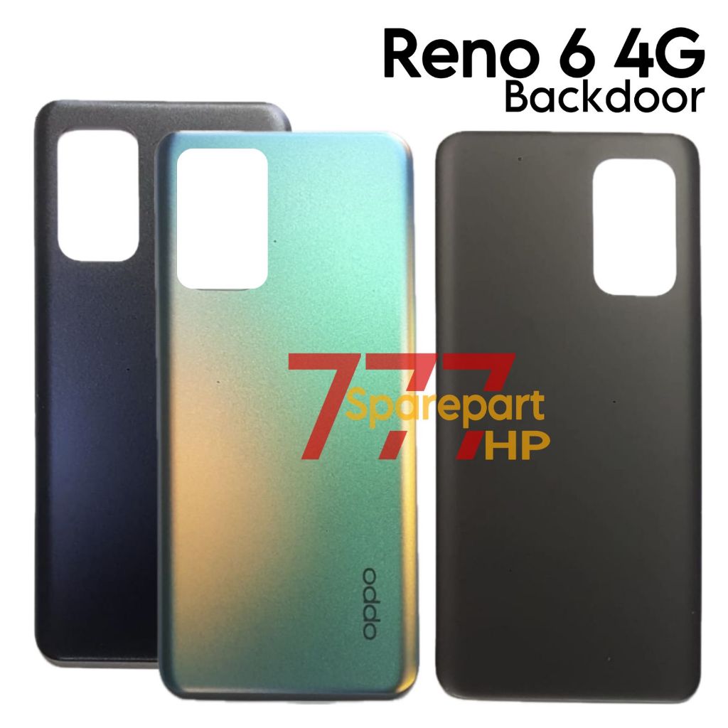 Original Backdoor Oppo Reno 6 4G / CPH2235 - Penutup Tutup Baterai Casing Belakang Backcase Backcove