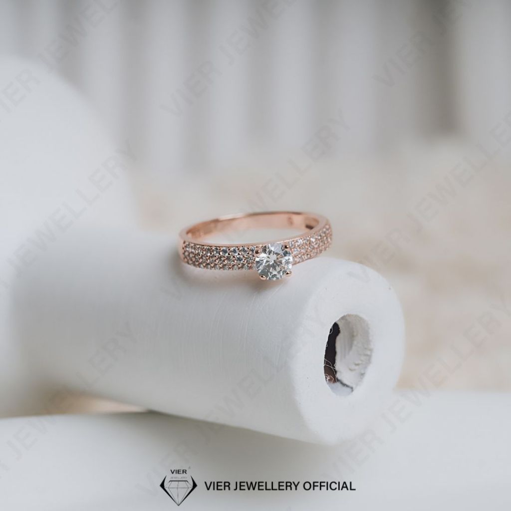 Vion S925 Ring  12013 , cincin replika berlian crystal zirconia , Cincin silver 925 / perak