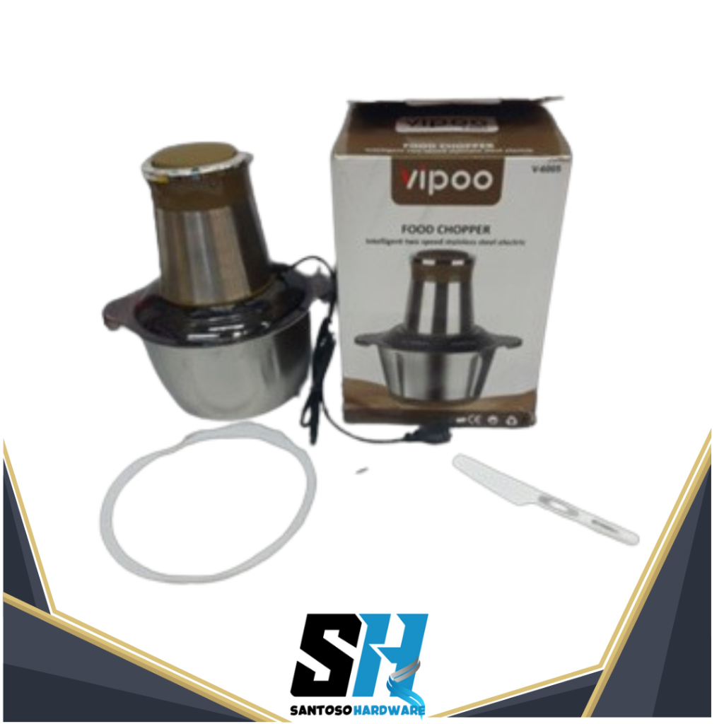 CHOPPER VIPOO V-6005 STAINLESS STEEL KAPASITAS 2 LITER